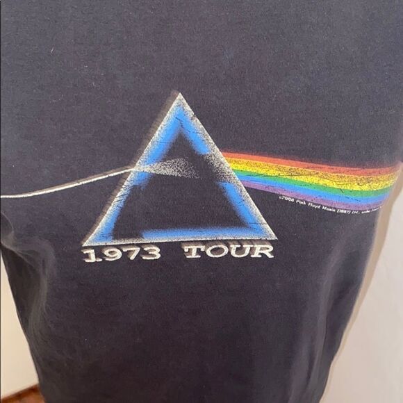 Pink Floyd Band Reproduction Distressed Graphic Shirt Casual Music Band Tee - Picture 5 of 11